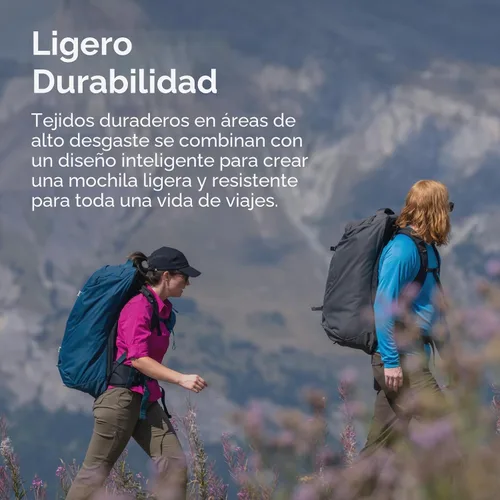 Miniatura 3 de Osprey Farpoint - Mochila de viaje para hombre de 55 litros, color gris Tunnel Vision Tunnel Vision Gris