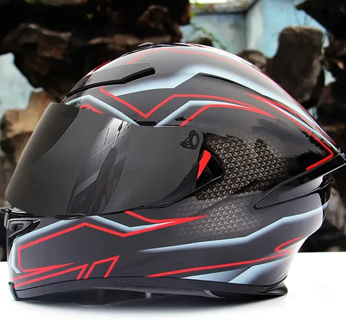 Miniatura 2 de Shkalacar Lente de casco de motocicleta, visera de casco de repuesto completo para casco de moto K1 K3SV K5