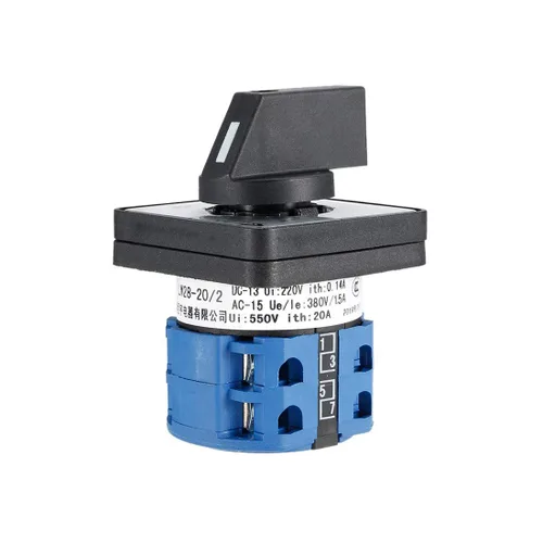 Miniatura 4 de Interruptor de cambio LW28-20 3 posiciones 8 terminales Selector de leva giratorio universal Interruptores de bloqueo 550V 20A
