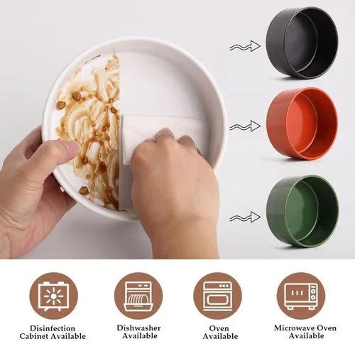 Miniatura 2 de Petygooing Cuenco de cerámica blanco elevado/alzado para perros de razas pequeñas, plato de comida y agua para perros con soporte, cuenco