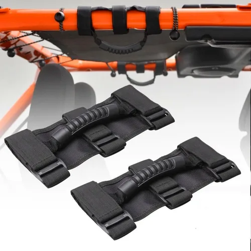 Miniatura 4 de KAFEEK Mango de barra antivuelco compatible con Jeep Wrangler TJ YJ JK (paquete de 2)