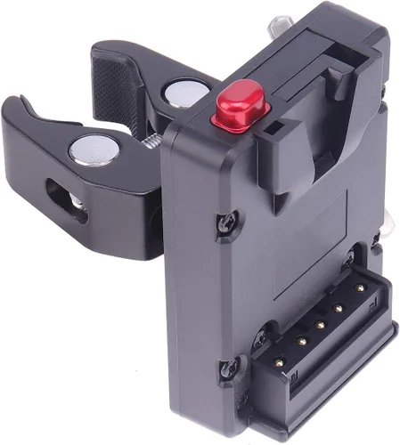 Miniatura 3 de FocusFoto Adaptador de placa de fuente de alimentación de batería Mini Nano V-Lock V-Lock de tamaño bolsillo con D-tap y Super Clamp