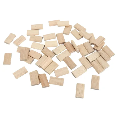 Miniatura 4 de Kadimendium 50 Uds Espigas Sueltas Domino Tenon Haya Firma Fijación 0.315x1.575 in Amplia Aplicación Beechwood Tenones Sueltos para Carpintería