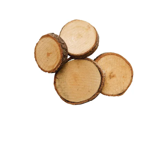 Miniatura 3 de Colorations Rondas de madera natural, 50 piezas con corteza, de 1 3/4 a 2 3/8 pulgadas recicladas, ramas, lisas, artes y manualidades, naturaleza