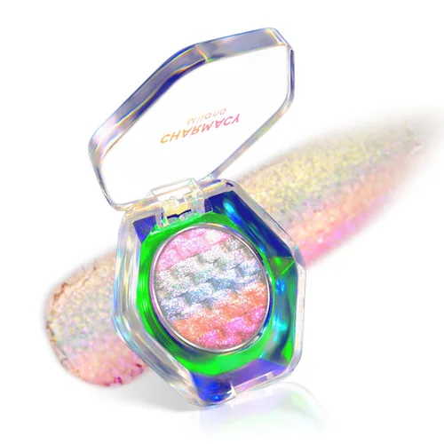 Miniatura 13 de CHARMACY Sombra de ojos multicromática con purpurina, sombra de ojos brillante con pigmentación intensa, sombra de ojos con acabado duocromático