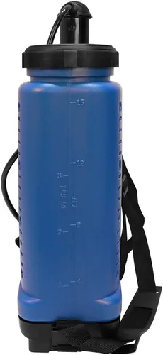 Miniatura 2 de Pulverizadores de 4 galones en césped y jardín con boquillas ajustables mochila manual pulverizador de bomba de mano, color azul Azul de 4 galones