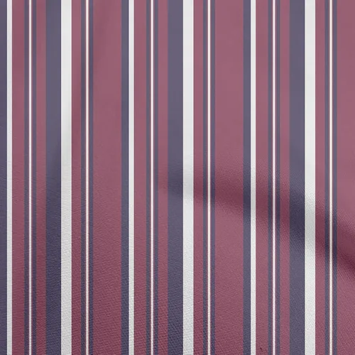 oneOone Tela de algodón Flex Dark Magenta Rayas Tela de costura por yarda Impreso Ropa DIY Suministros de costura 40 pulgadas de ancho-GQ
