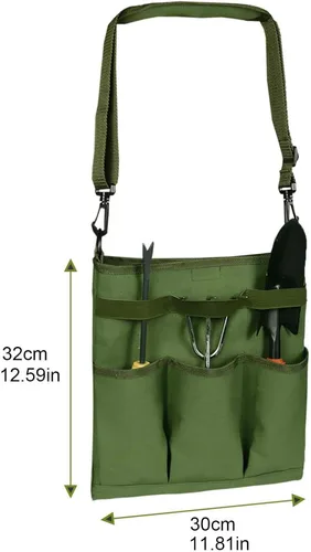 Miniatura 3 de Bolsa de herramientas de poda de jardín - Bolsa de almacenamiento de lona para jardinería