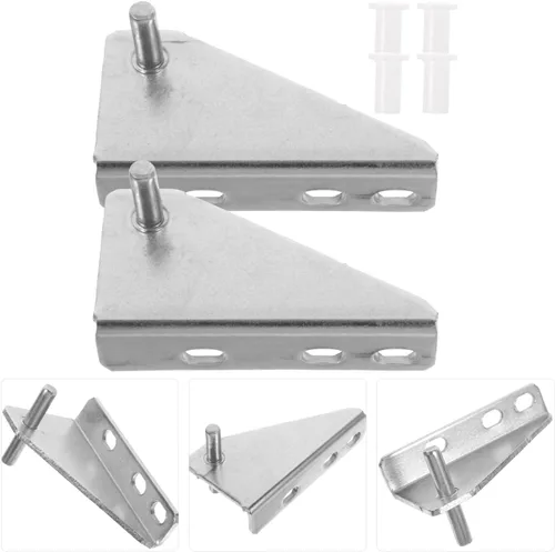 Miniatura 5 de 2 unids bisagras de nevera bisagras refrigerador puerta congelador reemplazo refrigerador pequeño suministro reparación congelador xiaobing acero