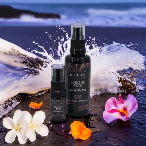 Miniatura 2 de Unique Skin Eau de Parfum Perfume unisex EDP de larga duración Gris sel, lirio, plumeria y almizcle Fragancia de iris leñoso para todas