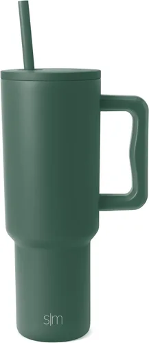 Miniatura 80 de Simple Modern Vaso Trek de 40 oz con Asa y Tapa con Pajilla Vaso de Viaje Aislado de Acero Inoxidable Apto para Portavasos Slumberland