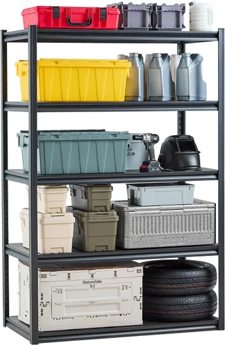 Miniatura 30 de VEVOR Storage Shelves, 5-Tier Adjustable, 2000 lbs Capacity, Heavy Duty Garage Storage Shelving Unit, Metal Utility Rack Shelf, for Kitchen Pantry