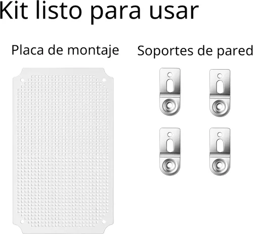 Miniatura 5 de Gratury Caja de conexiones, cubierta con bisagras, cierre de acero inoxidable IP67, carcasa de plástico impermeable, incluye placa de montaje
