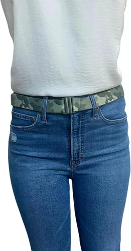 Miniatura 39 de Cinturón elástico ajustable – Cinturones para mujer, cinturón de cintura antideslizante, sin mostrar hebilla plana para mujer
