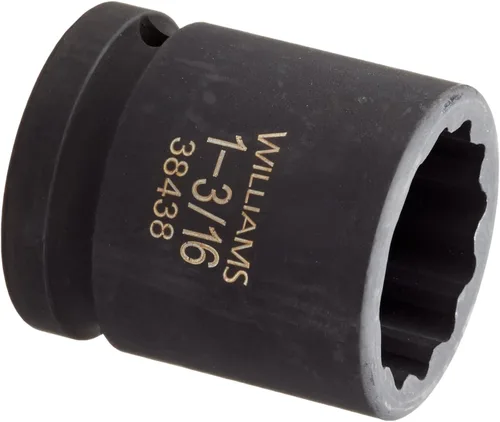 Williams 38438 - Enchufe de impacto estándar de 3/4 pulgadas, 1-3/16 pulgadas, 12 puntos