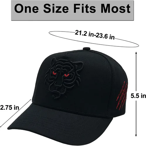Miniatura 2 de Sombrero de tigre bordado para papá, gorra de béisbol deportiva, sombreros de camionero para mujeres y hombres, parejas, sombreros de hip hop
