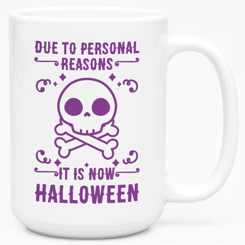Miniatura 132 de LookHUMAN Taza de Café de Halloween – Halloween Is Meowgical Tazas, Taza de Café Espeluznante Idea de Regalos de Taza, 15 Onzas 10-Blanco