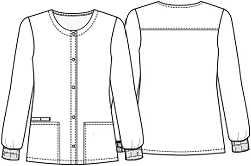 Miniatura 7 de Cherokee Impresiones Mujeres Calentamiento Scrubs Chaqueta Snap Front CK321