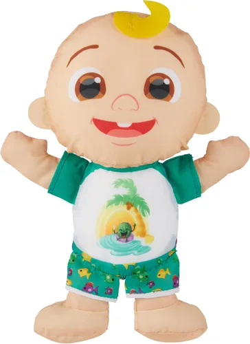 SwimWays Cocomelon JJ Swim Huggable, juguetes para niños, juguetes de baño y juguetes de playa, animal de peluche flotante de agua para niños de 1
