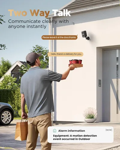 Miniatura 8 de BECAMSO Cámaras de Seguridad Inalámbricas al Aire Libre con Batería: Cámara WiFi 2K para Sistema de Seguridad del Hogar - Cámara CCTV Impermeable
