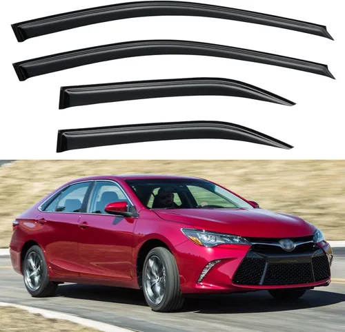 Miniatura 55 de YQAUTEC Viseras de Ventana Protectores de Lluvia para Honda Civic 2022 2023 2024 2025 2026, Deflectores de Viento de Ventilación de Ventana Fuera