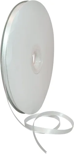 Miniatura 86 de Morex Ribbon Cinta de satén de doble cara de 1/4 pulgadas x 100 yardas, cinta blanca antigua para envolver regalos, tarjetas de regalo