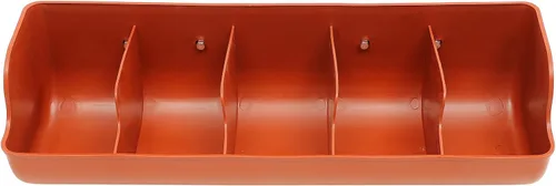 Miniatura 10 de DOITOOL Comedero de cabra para granos, alimentador de valla de plástico para cerdos, canal de alimentación de montaje de 4 compartimentos