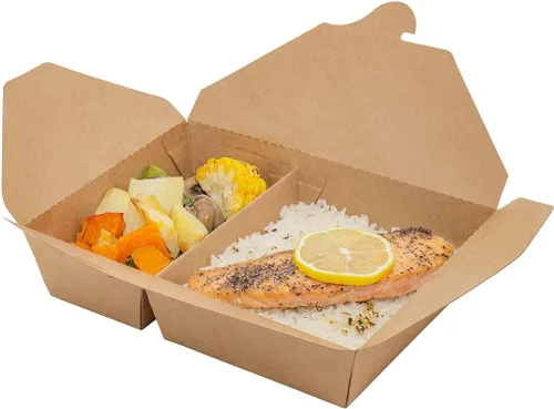 Miniatura 76 de Restaurantware Bio Tek - Cajas para llevar de 30 onzas, 200 loncheras para llevar, cierre de tabulación, resistentes al calor, desechables, de papel