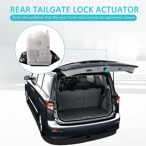 Miniatura 7 de Actuador de Cerradura de Compuerta Trasera del Maletero Compatible con Nissan Pathfinder 2009-2012 Quest 2011-2017 Reemplaza 90502-CY00A