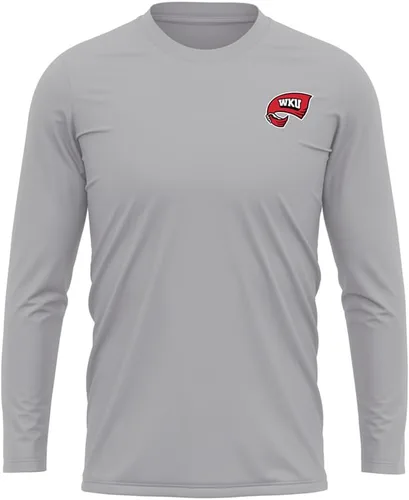 Miniatura 197 de Camisa deportiva de manga larga oficial de la NCAA Collegiate para hombre, con logotipo en el pecho izquierdo, colección Athletic Heather