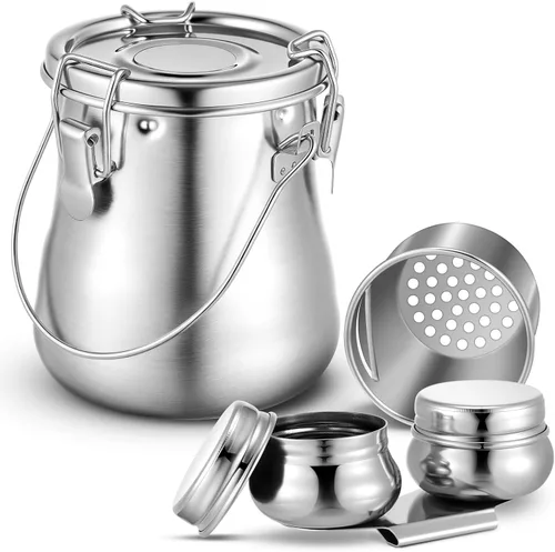 Juego de 2 limpiadores de pinceles de acero inoxidable con doble inmersión para paleta, vaso, cepillo de pintura, soporte de lavadora portátil para