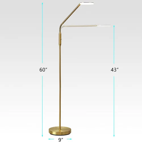 Miniatura 7 de O'Bright Moon - Lámpara de pie LED regulable, temperatura de color ajustable para lectura de noche, luz de trabajo, luz de arte/manualidades