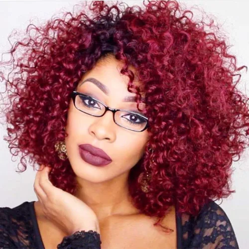 Miniatura 48 de 7 paquetes de cabello rizado de ganchillo GoGo de 6 pulgadas, pelo corto, para mujeres, rizos de playa, trenzas de ganchillo de torsión profunda