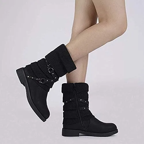 Miniatura 6 de DREAM PAIRS - Botas para nieve de media caña para mujer