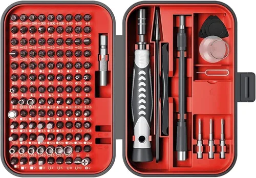 Juego de destornilladores – Juego de brocas de destornillador de precisión 130 en 1, juego de brocas de destornillador hexagonal mini Phillips Torx