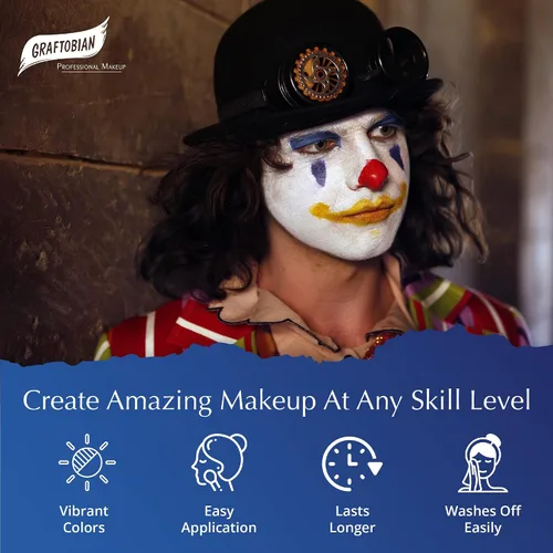 Miniatura 5 de Graftobian Makeup ProPaint - Pintura facial y corporal, juego de pintura facial de 5 onzas, maquillaje de Halloween, maquillaje de disfraces