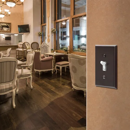 Miniatura 20 de ENERLITES Placa de Pared Metálica para Interruptor de Luz de Palanca, Acero Inoxidable 201, Resistente a la Corrosión, Tamaño Estándar 1-Gang 4.50