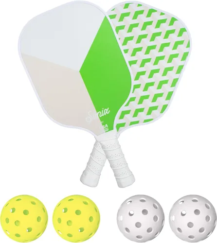Miniatura 12 de Sonix Aprobado por USAPA Juego de 2 palas de pickleball Juego de pickleball de superficie de fibra de vidrio con 2 raquetas, 4 bolas y bolsa