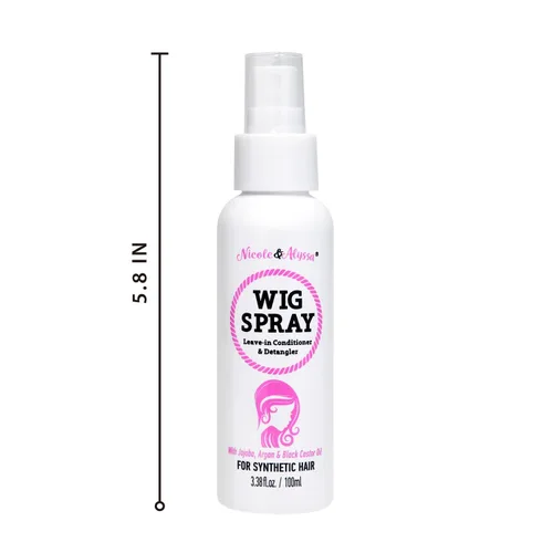 Miniatura 2 de Nicole & Alyssa - Spray de peluca para cabello sintético - Acondicionador sin enjuague, desenredante, hidratante (tamaño de viaje - paquete de 2)