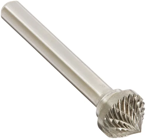 Miniatura 122 de Drill America SA-1 Rebaba de carburo/lima giratoria cilíndrica de doble corte para amoladora de troquel de 1/4" de diámetro x 5/8" de longitud