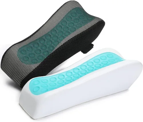 Miniatura 9 de LargeLeaf Reposabrazos de felpa para silla, cojines para codo, alivio de presión, silla de oficina, silla de juegos, reposabrazos con almohadillas