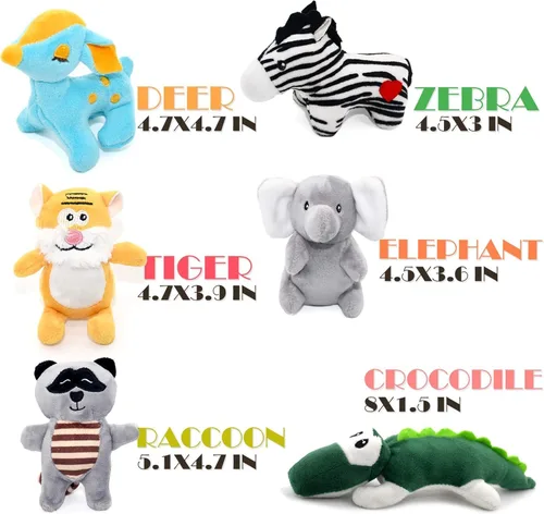 Miniatura 8 de SHARLOVY Juguetes chirriantes para perros pequeños, juguete de peluche para cachorros, lindo juguete masticable para cachorros para la dentición