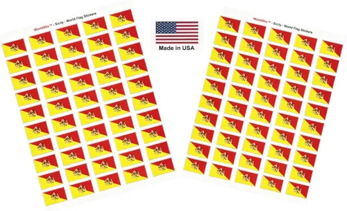Miniatura 141 de 100 calcomanías de la bandera de Alaska; 1.5" x 1" hechas en Estados Unidos, calcomanías autoadhesivas de la bandera del estado para álbumes