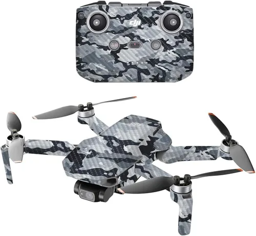 Miniatura 14 de Mighty Skins Fibra de carbono compatible con DJI Mini 2 Dron portátil – Camuflaje verde Acabado de fibra de carbono texturizado protector, Verde