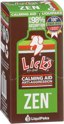 Miniatura 9 de Licks Pill Free Zen Dog Calming - Suplementos calmantes para comportamiento agresivo y nerviosismo - Golosinas calmantes para perros para aliviar