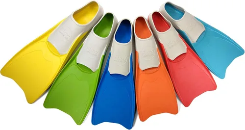 Flow - Aletas largas de goma prémium para natación y entrenamiento de regazo, tallas juveniles para niños, hombres jóvenes y mujeres