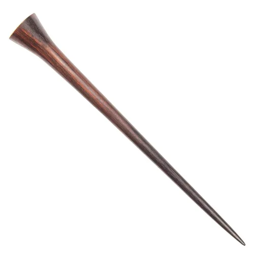 Miniatura 2 de 81stgeneration Horquilla de madera natural para mujer, color marrón, concha de abulón, boho, pasador de pelo