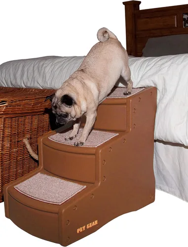 Miniatura 11 de Pet Gear, Escalera para Perros de 3 Peldaños; Perros y Gatos., Chocolate