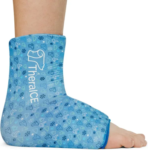 Miniatura 11 de TheraICE Envoltorio de Bolsa de Hielo para Tobillo para Hinchazón y Tobillera para Esguince para Mujeres y Hombres, Calcetines de Compresión