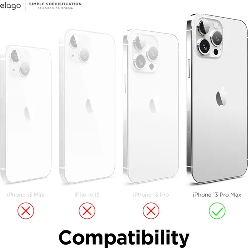 Miniatura 6 de elago Funda compatible con iPhone 13 Pro Max, de silicona líquida, protectora de cámara de cuerpo completo, a prueba de golpes, funda delgada